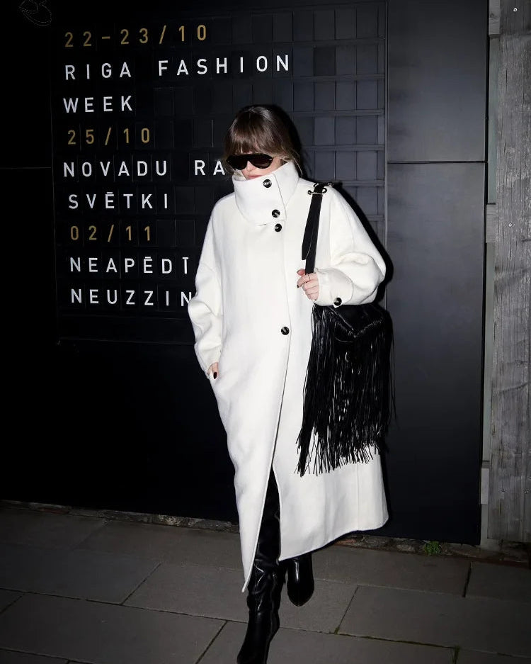 Julia Stand Collar Long Coat 3