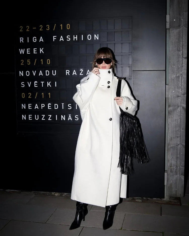 Julia Stand Collar Long Coat 4
