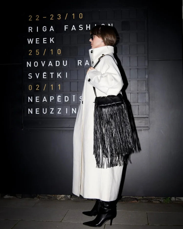 Julia Stand Collar Long Coat 5