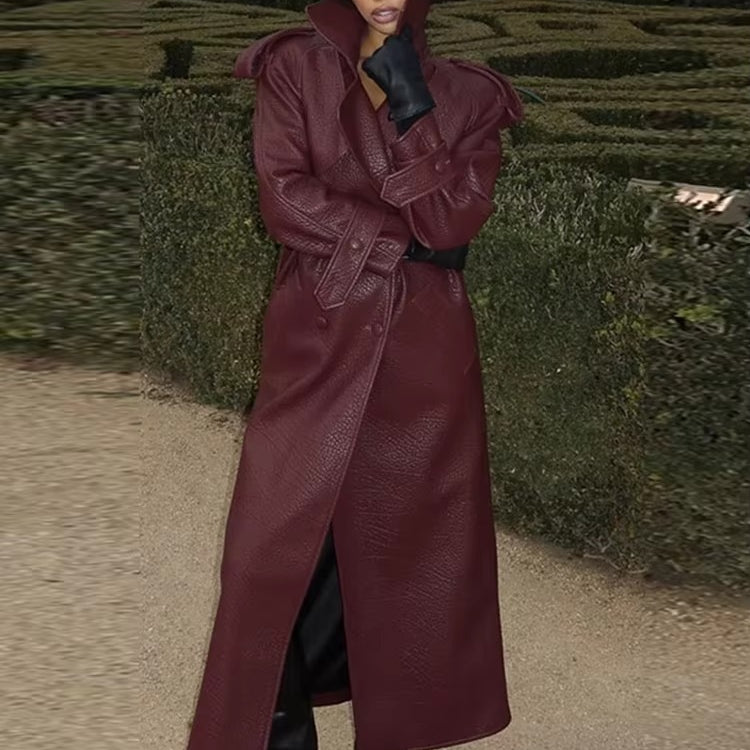 Danica Long Leather Jacket