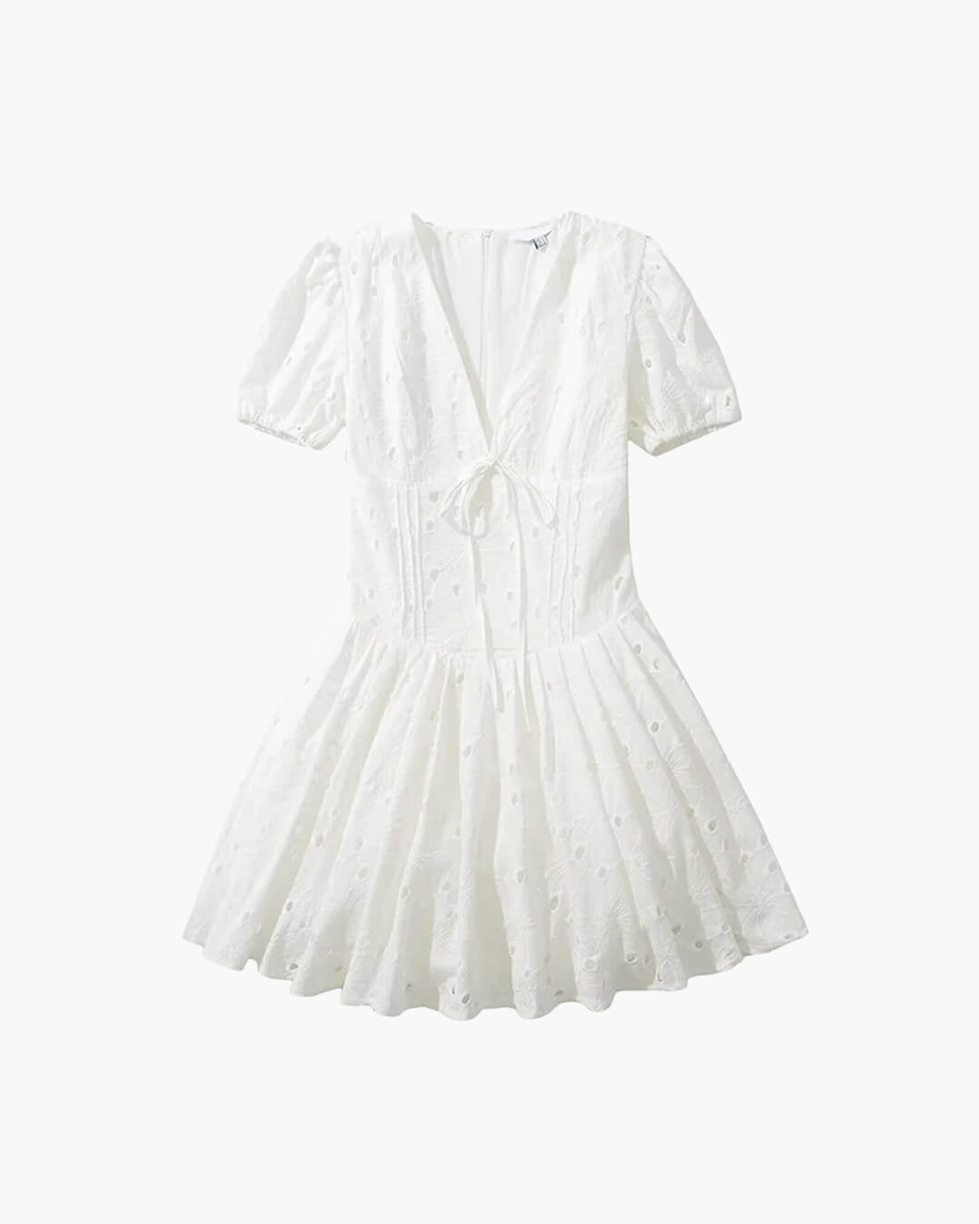 Shayne Puff Sleeve Embroidered Mini Dress 3