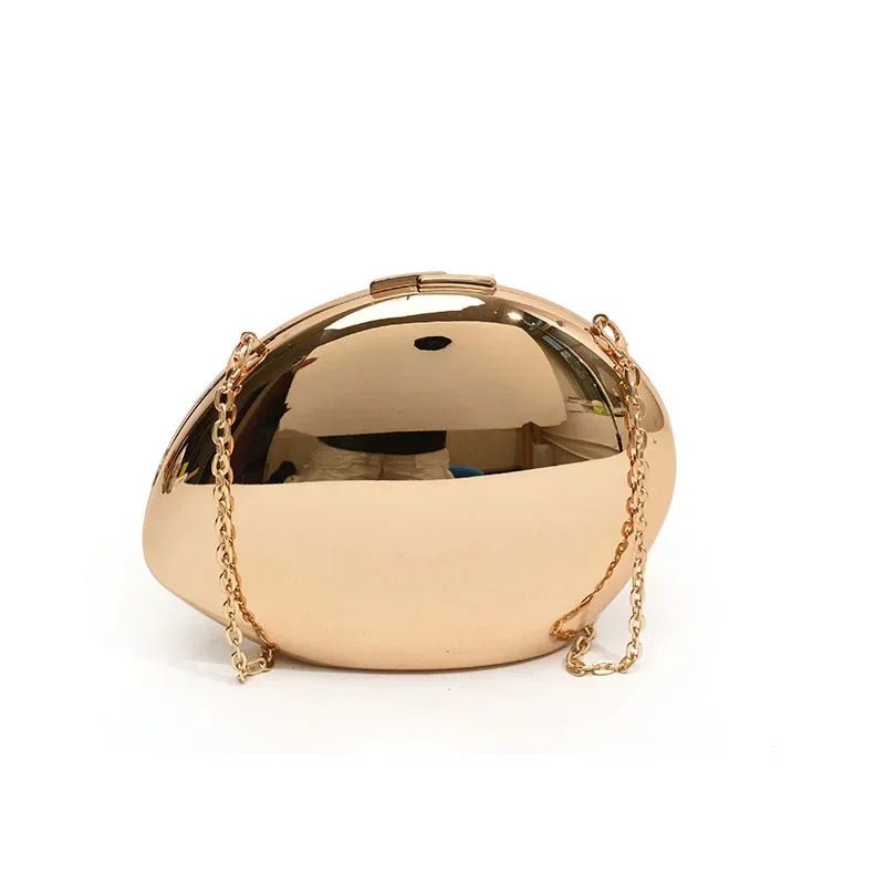 SOERA Celeste Shell Shape Evening Clutch - Bag - Silver