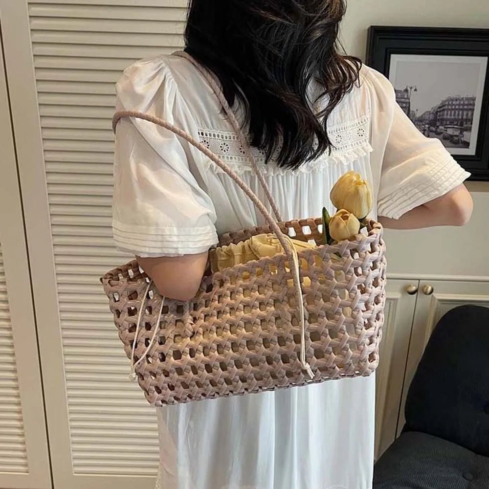 SOERA Sienna Hollowed Shoulder Tote - Bag - Claret