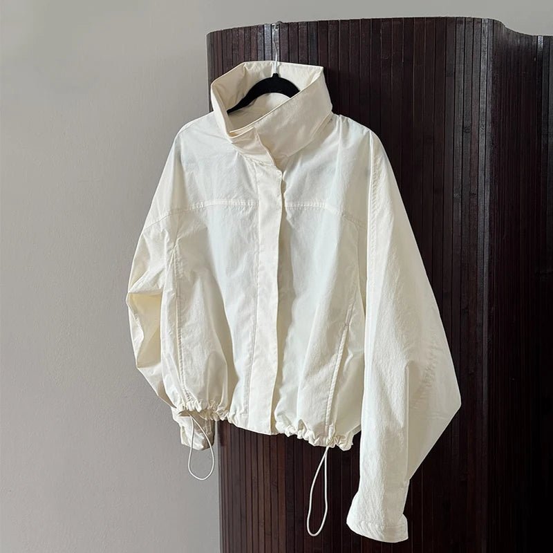 SOERA Bianca Hooded Waterproof Bomber Jacket - Coats & Jackets - White S
