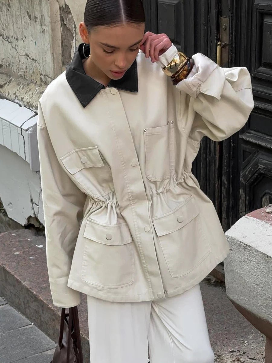 SOERA Therese Drawstring Oversized Jacket - Coats & Jackets - 1005009730915526-;pm1772722482333290780 S
