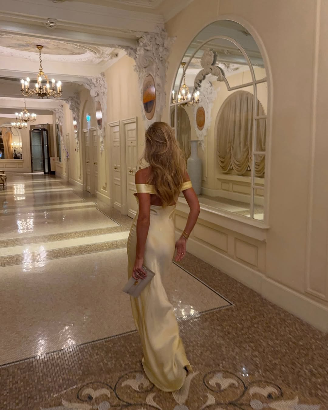 SOERA Alice Off - Shoulder Satin Maxi Dress - Dresses - py1776153201410112954 XS