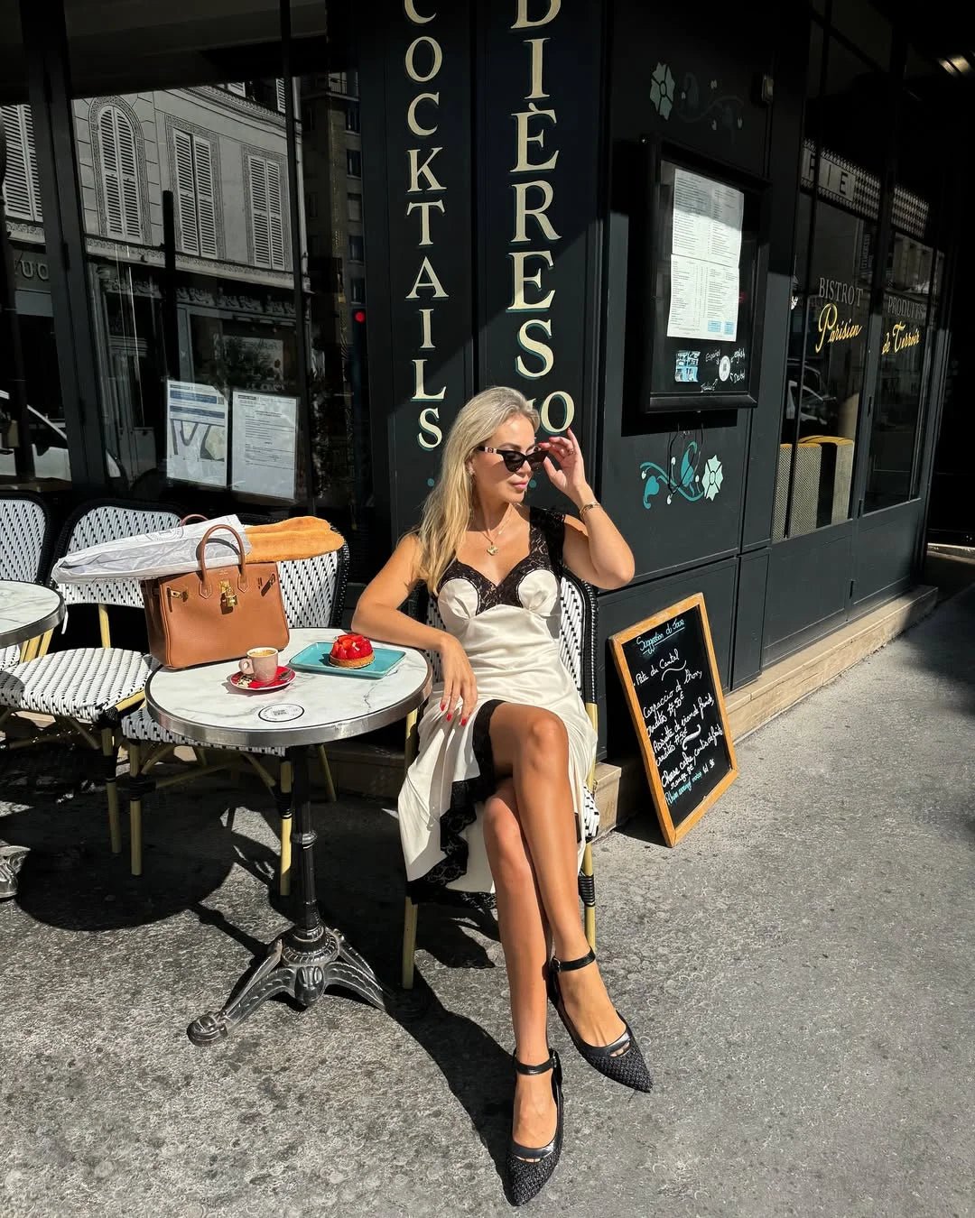 SOERA Joanna Satin Lace Long Dress - Dresses - 1005009954790316-;LJ1775118759074581324 Black White M