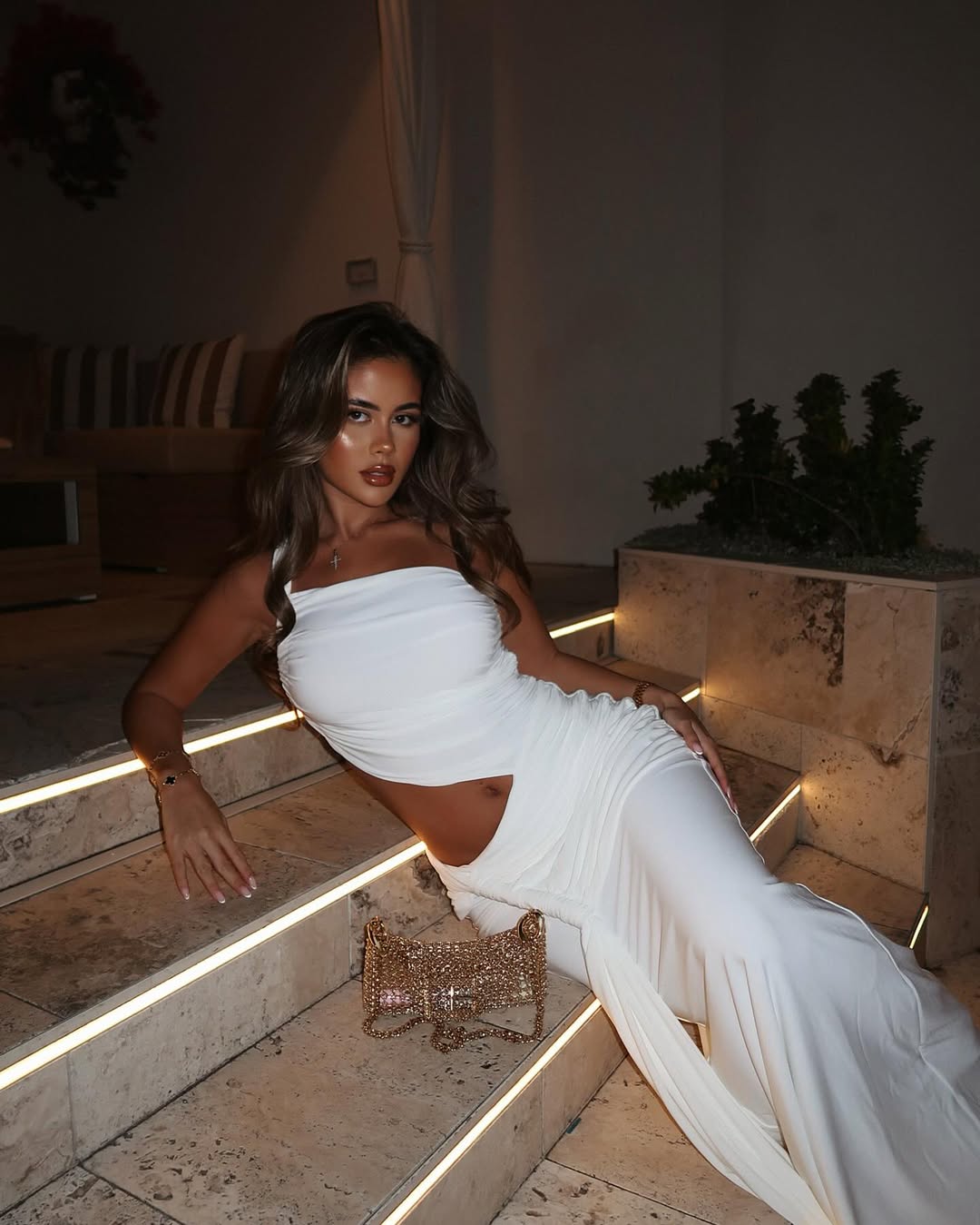 SOERA Miranel One - Shoulder Cut - Out Maxi Dress - Dresses - White XS