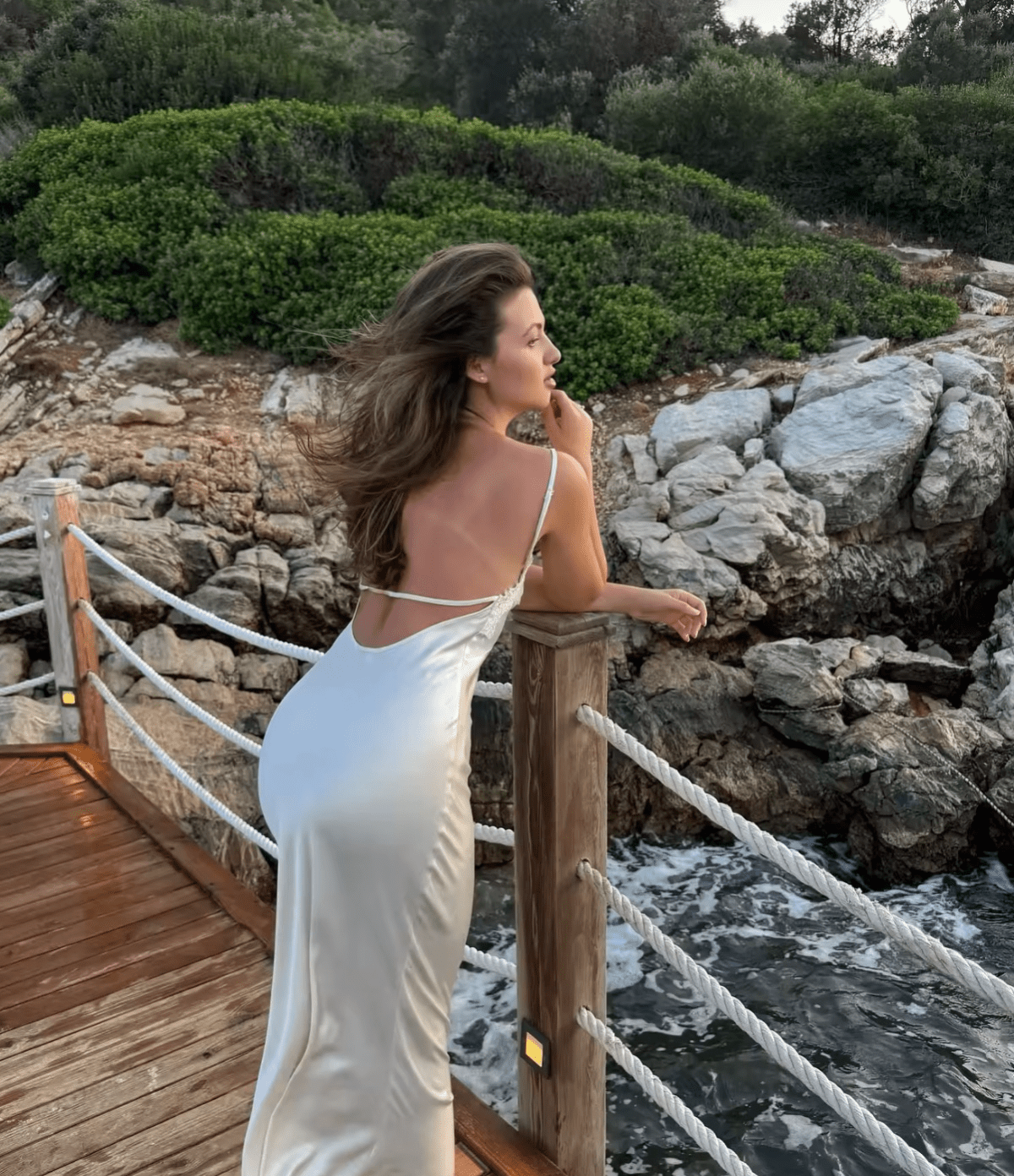 SOERA Piper Satin Lace Maxi Dress - Dresses - 1005009954790316-;jO1774621553237819691 White L