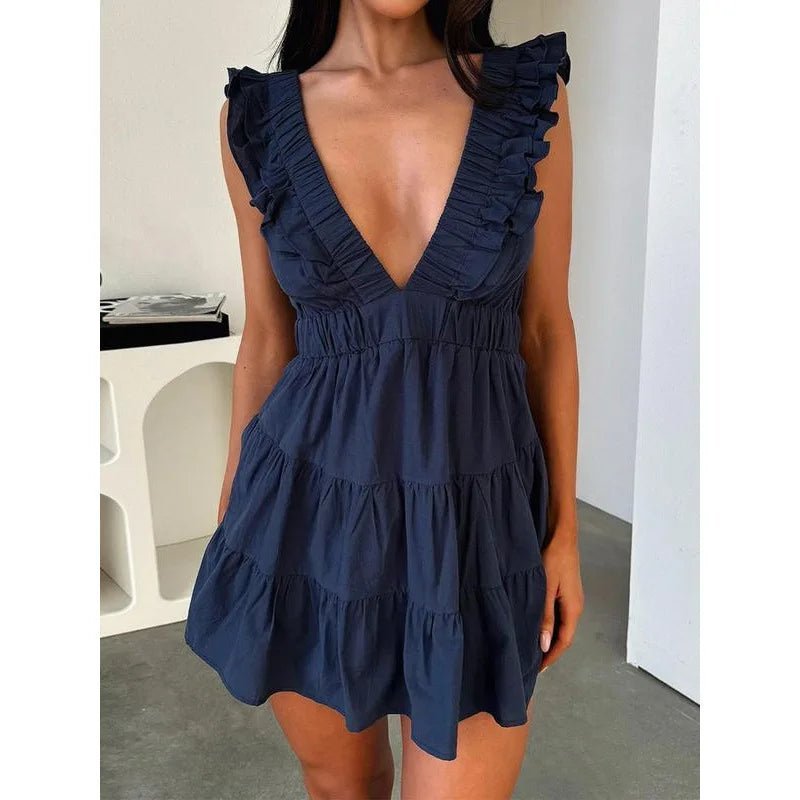 SOERA Vivienne Fleece-Lined Knit Coordinated Set - Dresses - Navy S