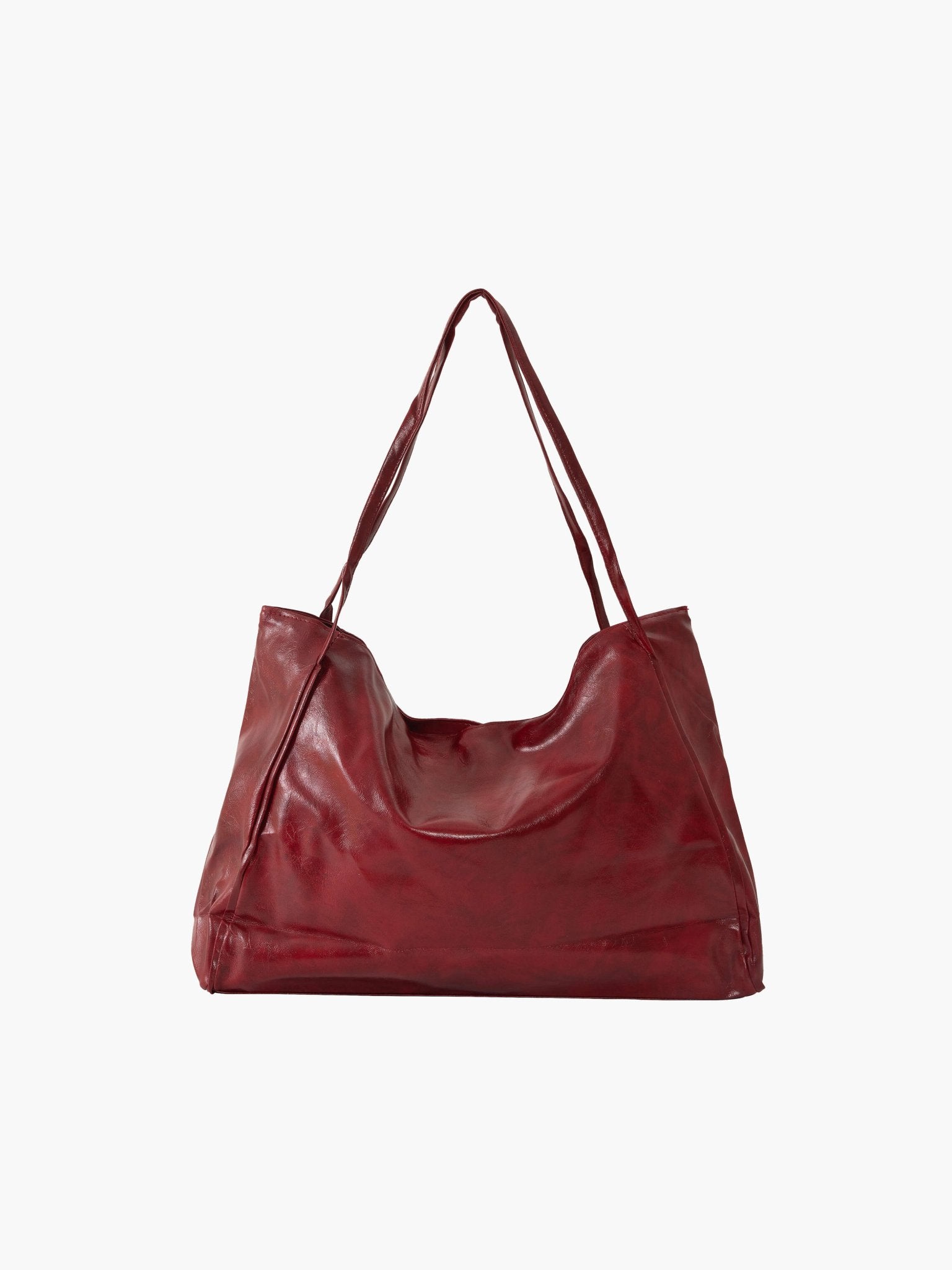 SOERA Diane Shopper Bag - Handbags - Soera-Diane-Faux-Leather-Bag-Burgundy Burgundy Regular