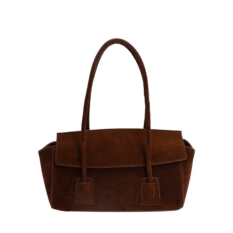 SOERA Yara Sequined Faux Suede Tote Bag - Handbags - Brown