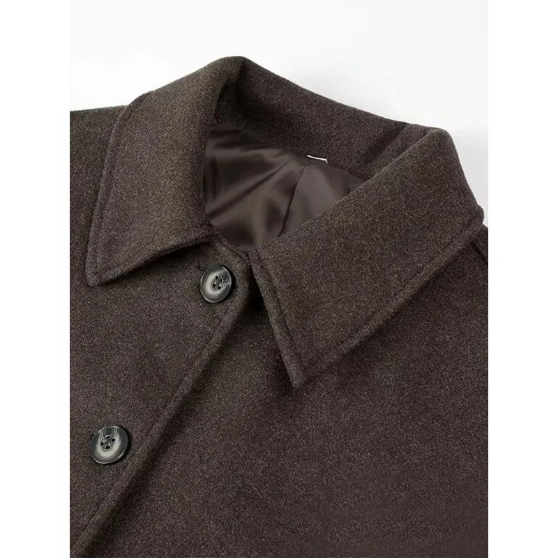 SOERA Angelina Buttoned Short Jacket - Jackets - 1005009897269668-;kN1767257410472935455 S Brown