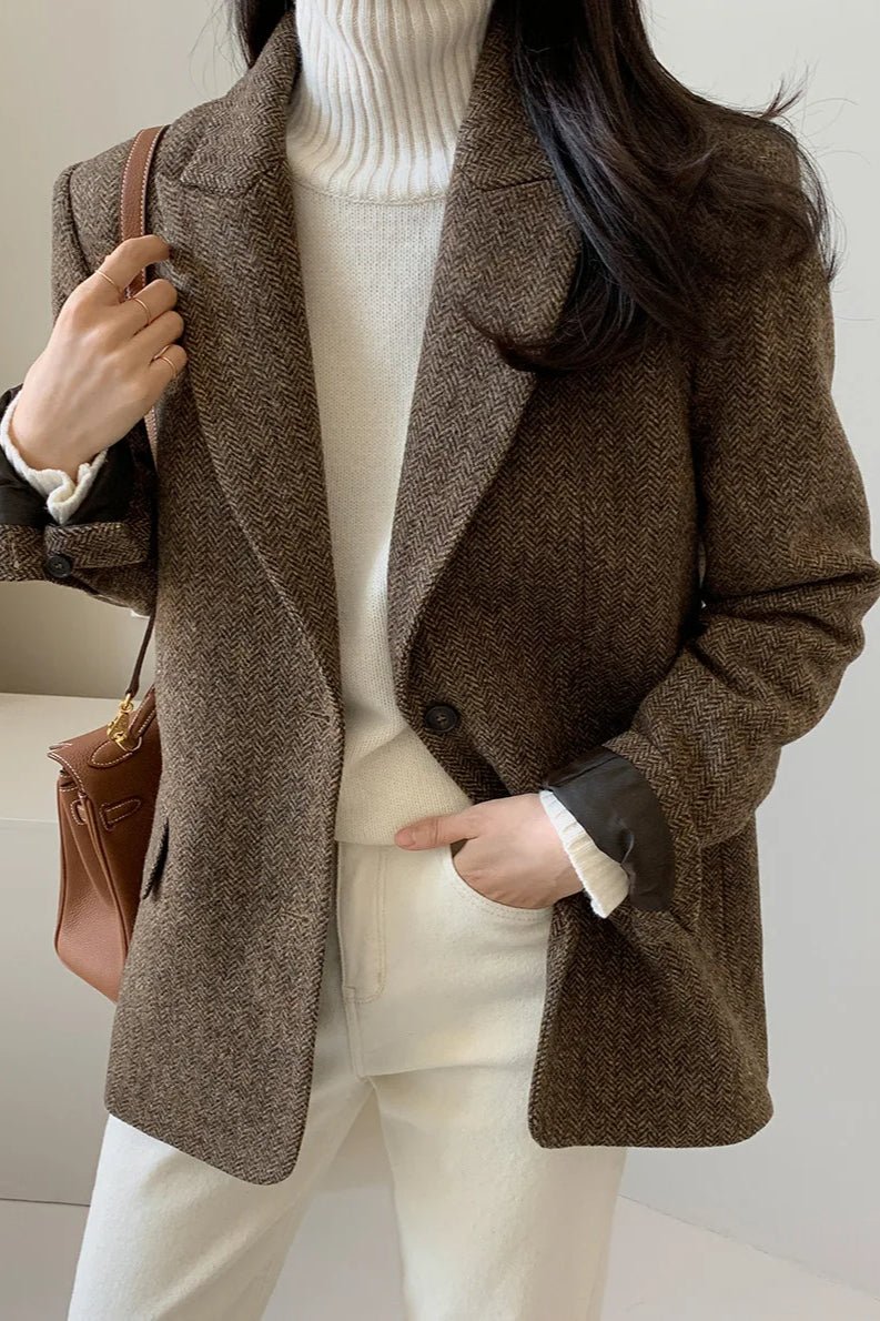 SOERA Belle Oversized - fit Blazer - Jackets - Kj1770276357228060761 Brown S