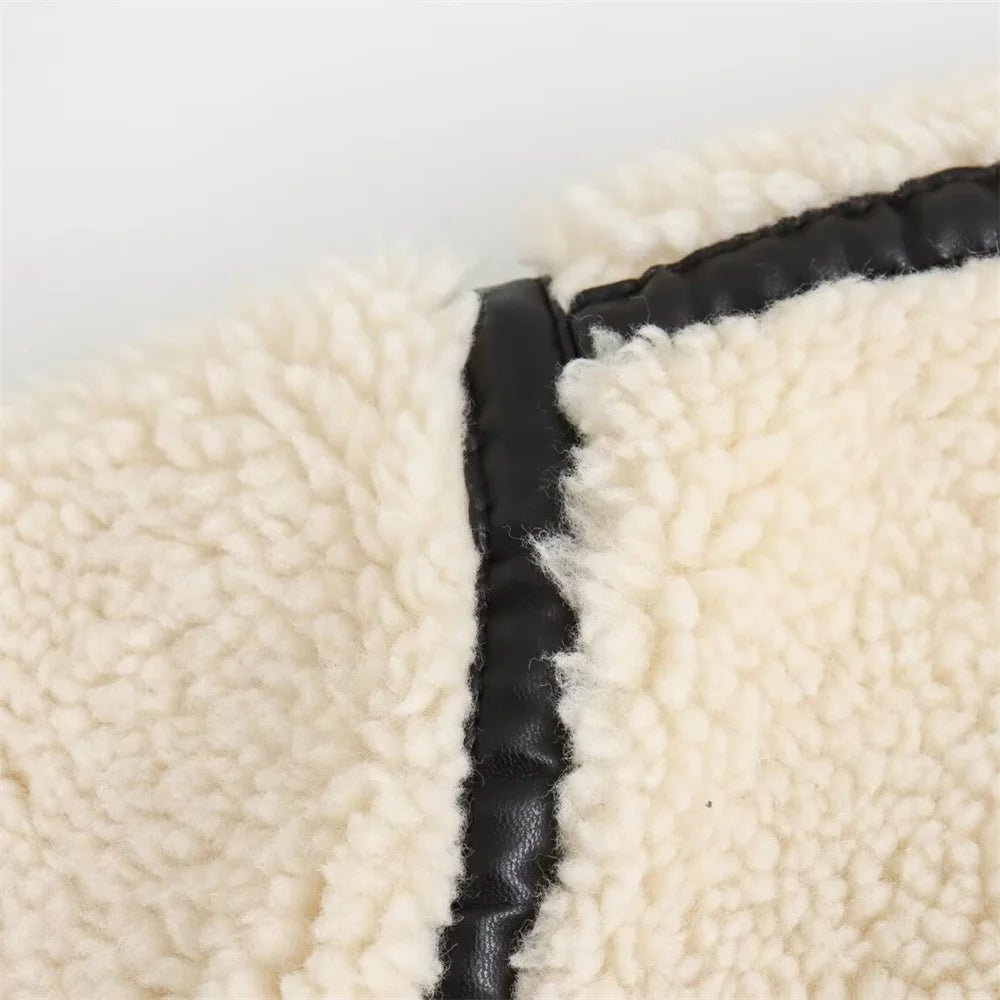 SOERA Chantal Boucle Bomber Jacket - Jackets - 1005007509011560-;Py1764102180596021294 Creme L