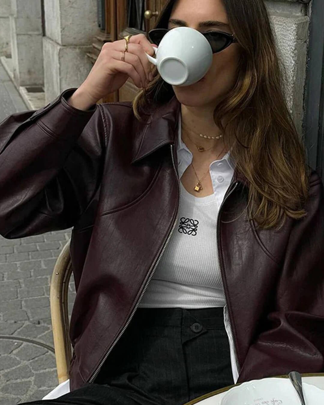 SOERA Erika Zip Up Leather Jacket - Jackets - XL