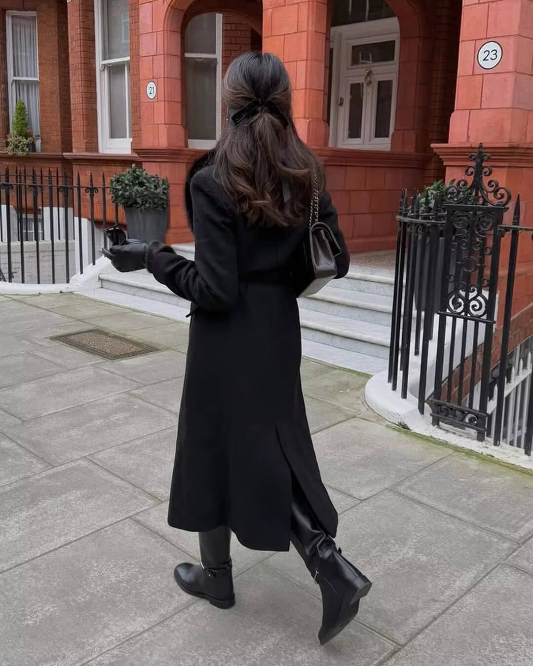 SOERA Flora Faux Fur Collar Maxi Coat - Jackets - 1005008156822535-;Ya1764102180811041618 Black M