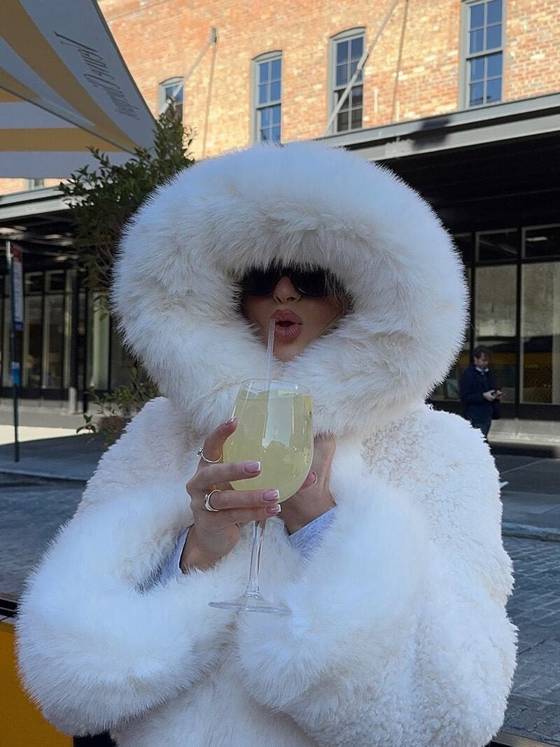 SOERA Henna Faux Fur Jacket - jackets - White L