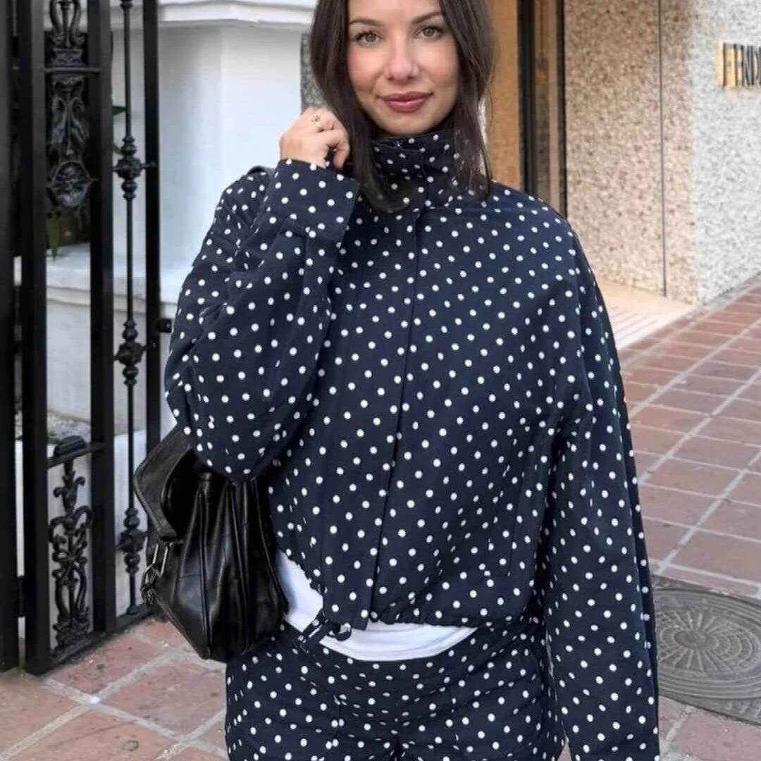 SOERA Hermine Polka Dot Jacket - Jackets - 1005009613676654-;zU1773321573272730345 Black XS