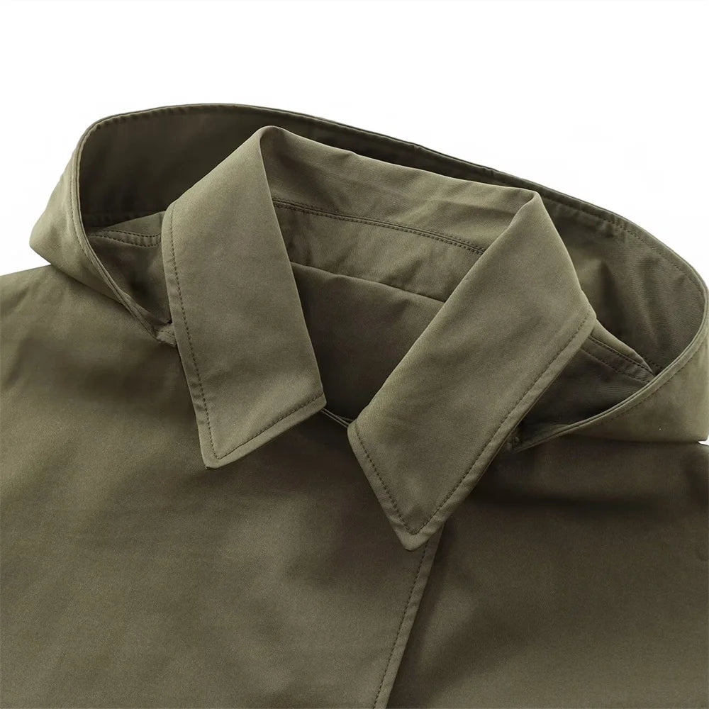 SOERA Julia Hooded Trench Coat - jackets - 3256807450484976-;uT1757549903551306285 Army Green M