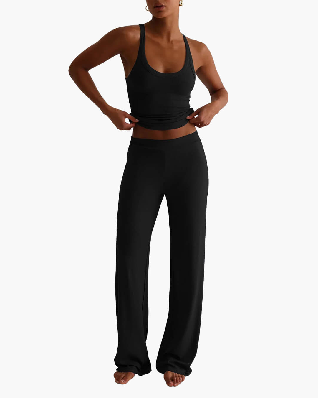 SOERA Andrea Loungewear Pants Set - Matching Sets - 1005009559232027-;Ic1770650302907926364 Black S