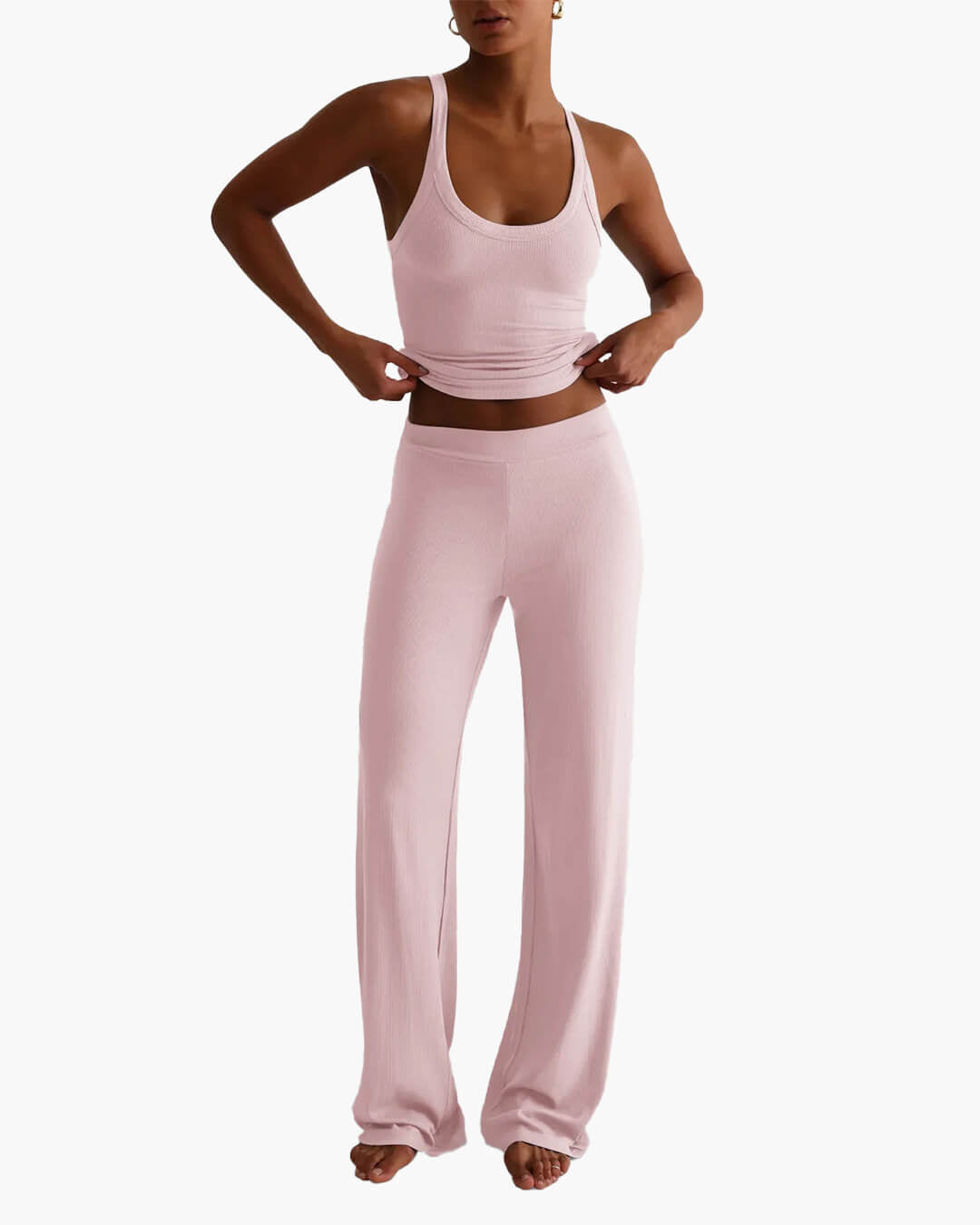 SOERA Andrea Loungewear Pants Set - Matching Sets - 1005009559232027-;qw1770650302910185978 Pink S