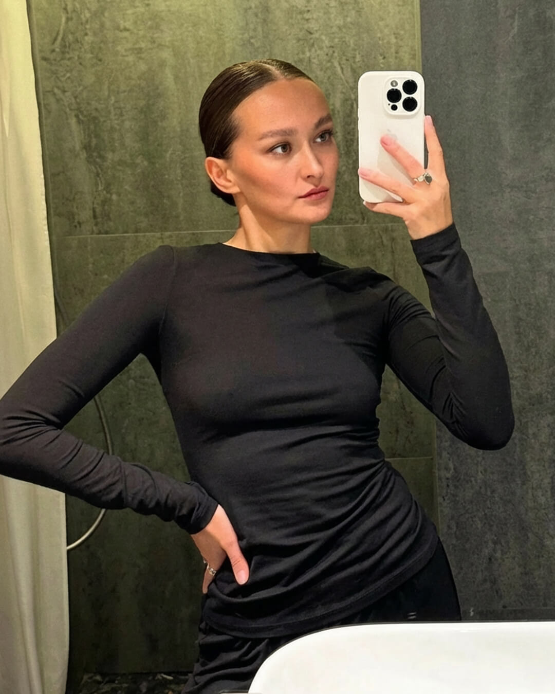 SOERA Meryll Long Sleeve Top and Wide Leg Trousers Set - Matching Sets - 1005007968374050-;bv1769414229220598257 Black S