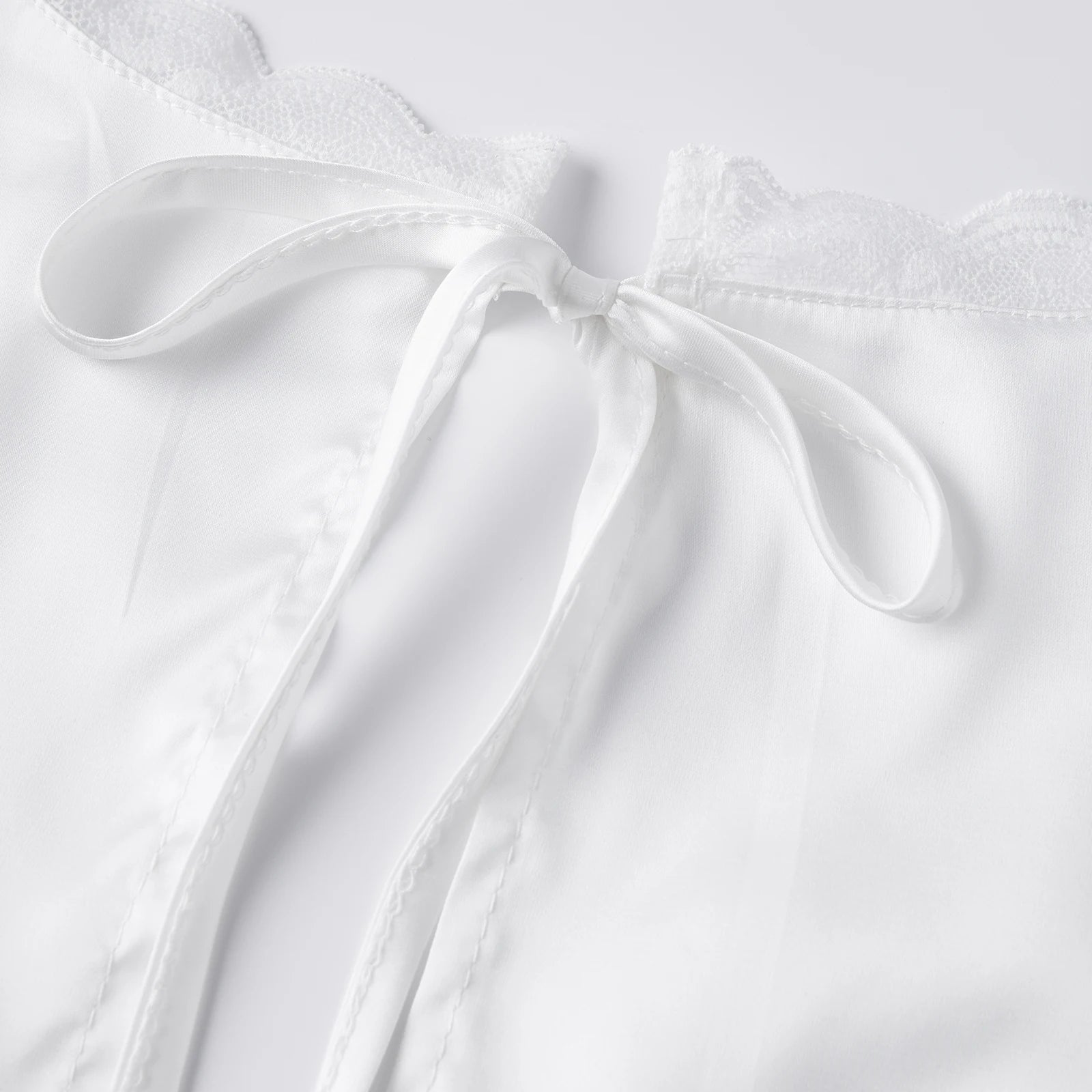 SOERA Francesca Deep Neck Satin Top - Tops - 1005011589146009-;tP1770793334356021089 Black XL