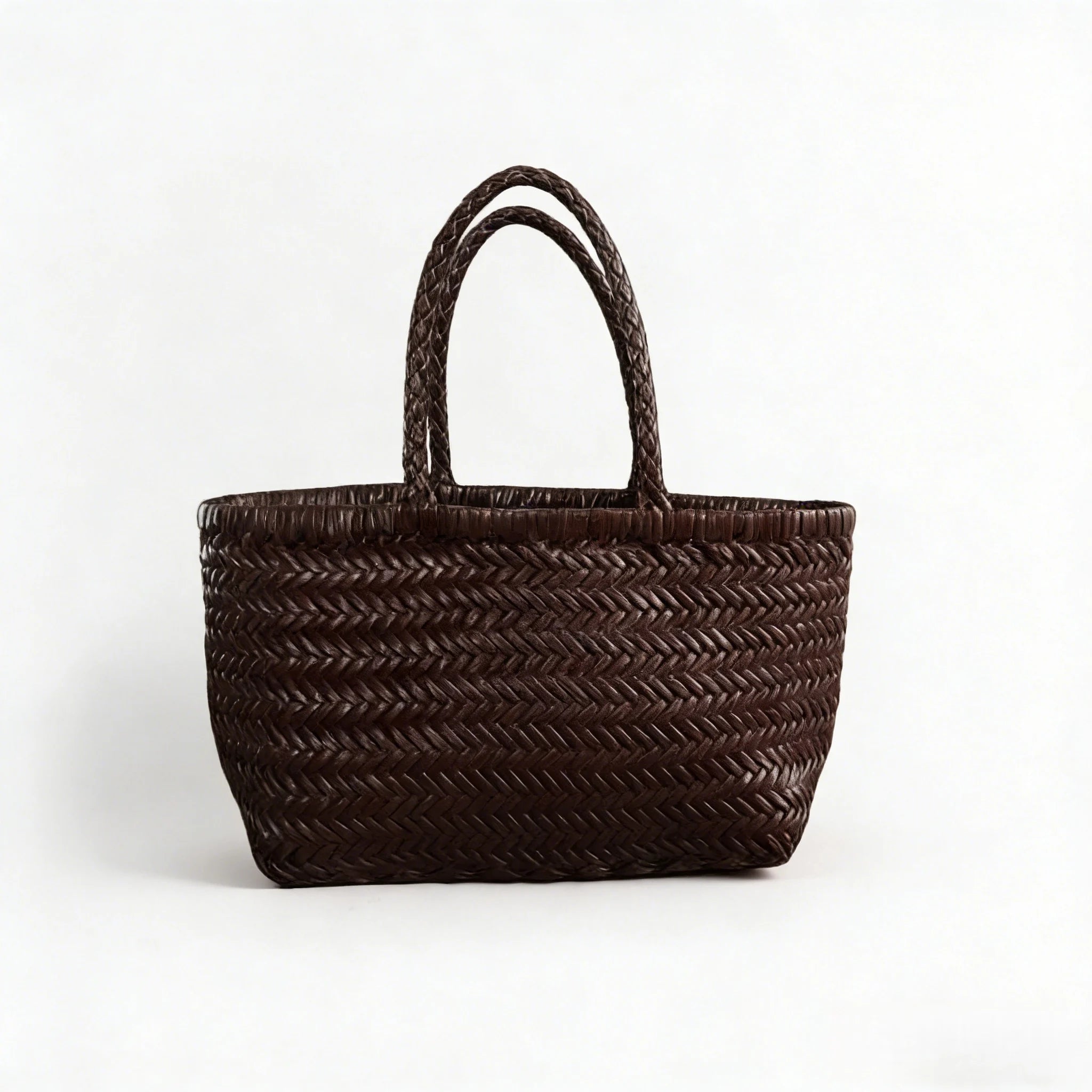Anais Handwoven Leather Tote Bag