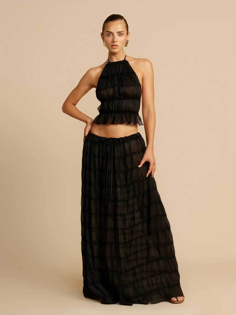 Valerie two-piece set with frill details - SOERA Store