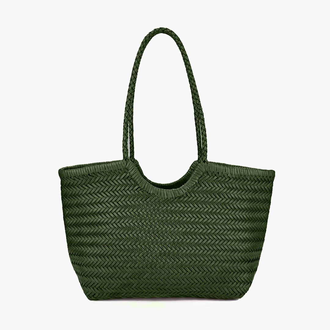 Sac Rica tressé en similicuir