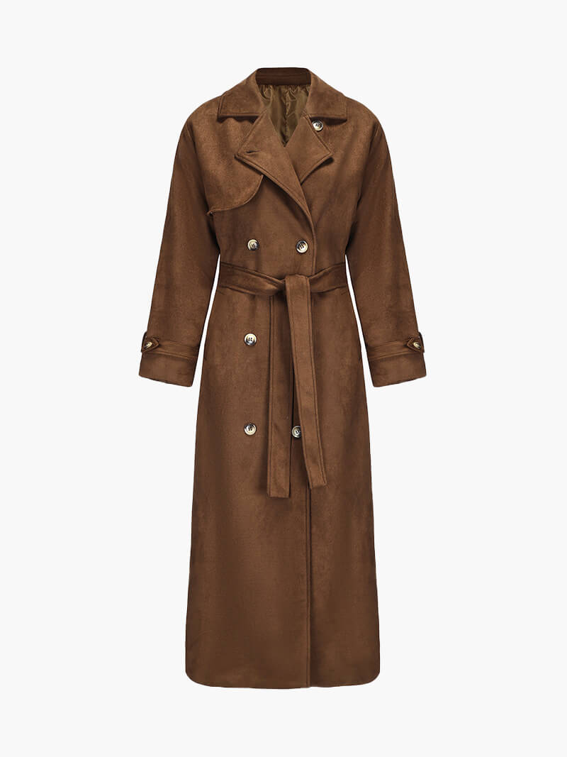 Molly faux suede Trenchcoat - SOERA Store