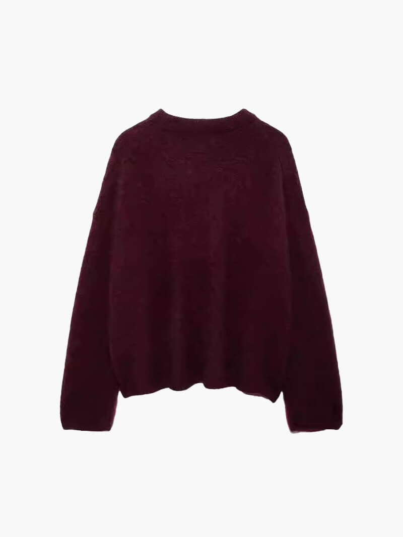 Shiela Burgundy Pullover - SOERA Store