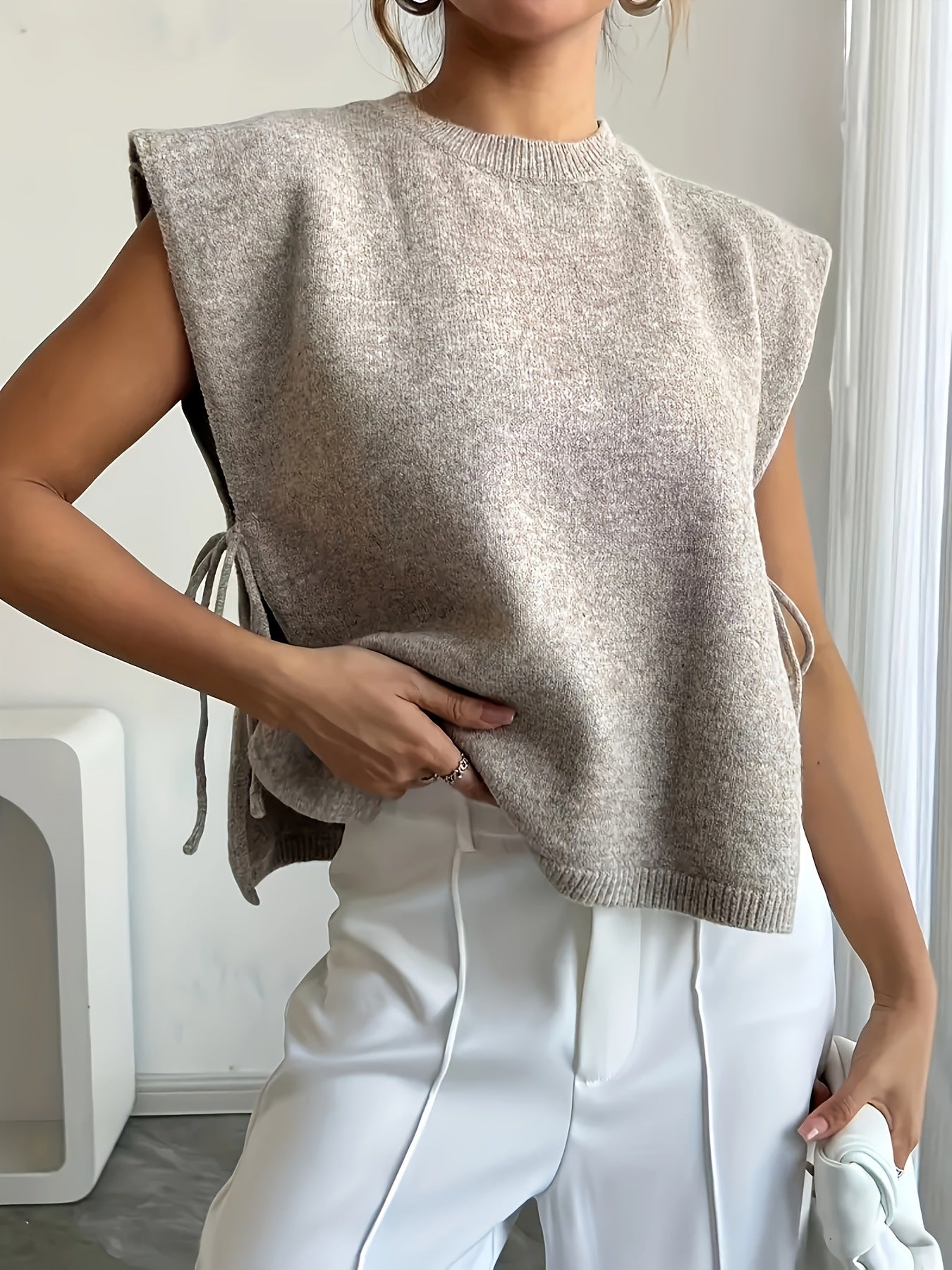 Soera Clara Side Tie Knitted Top 