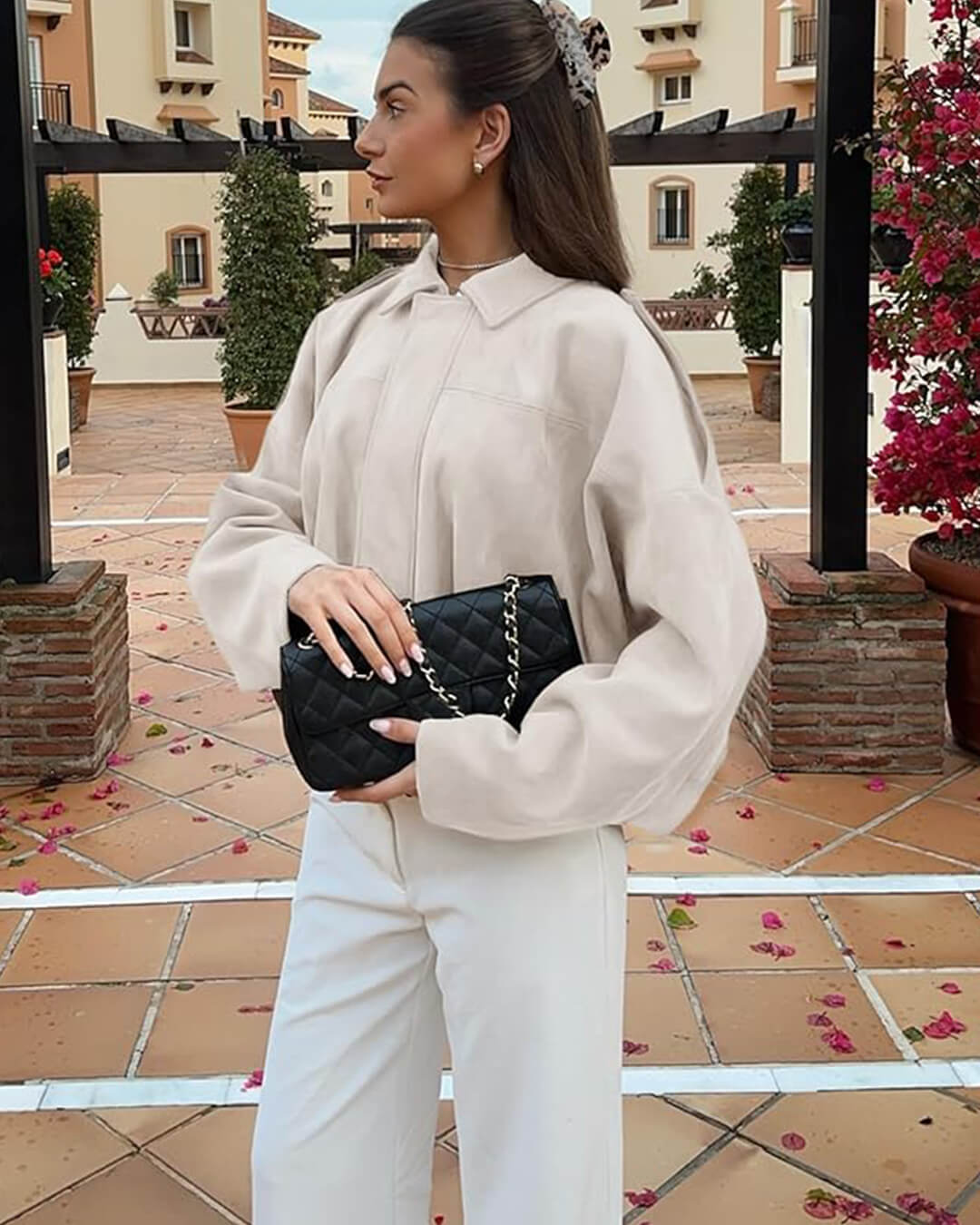 Soera Katherine Suede Bomber Jacket 