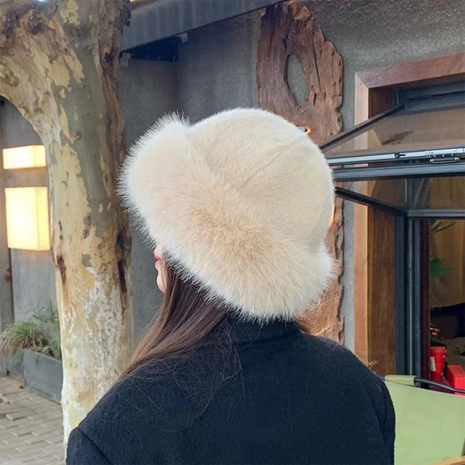 Thick Plush Warm Fur Beanie - Stylish Winter Hat for Women, Cozy Womens Beanie 1