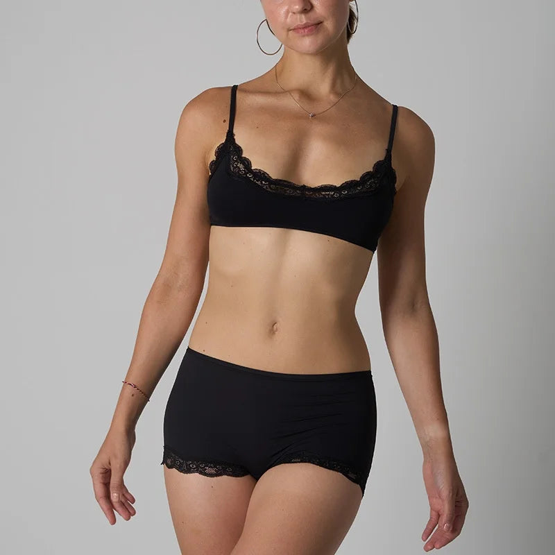 Women's Loungewear Pajama Set - Pink Lace Strap Tank Top & Comfortable Shorts for Women 12