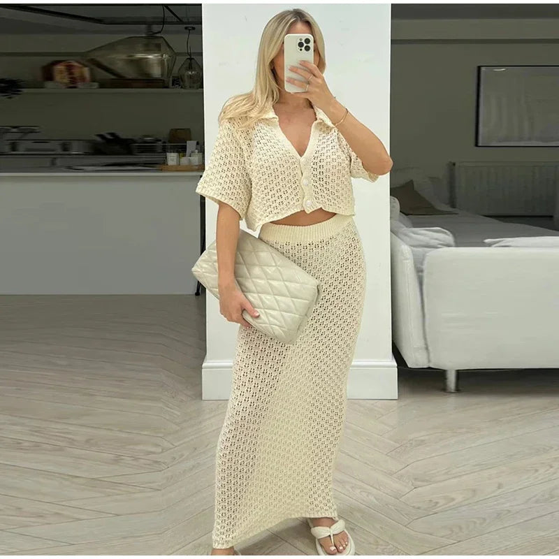 Ensemble stylé Celeste en crochet