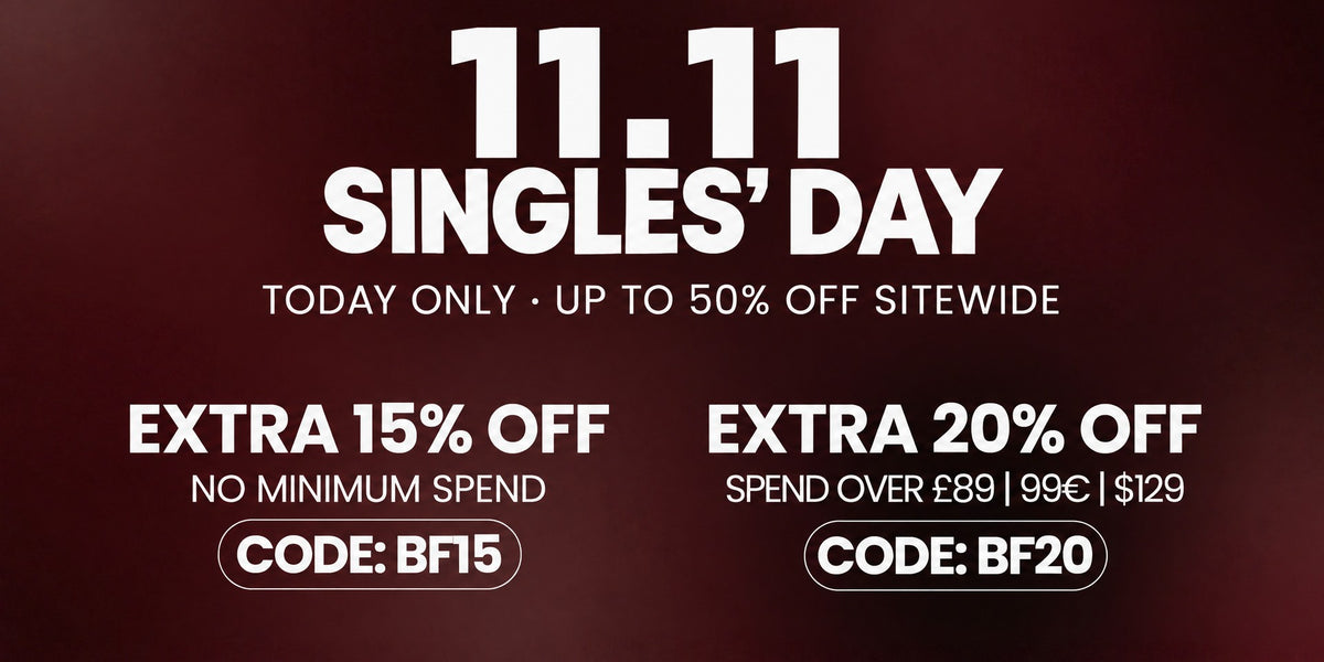 11.11 Singles' Day, aujourd'hui seulement : jusqu'à 50 % de réduction sur tout le site, 15 % supplémentaires avec BF15, 20 % supplémentaires dès 99 € avec BF20