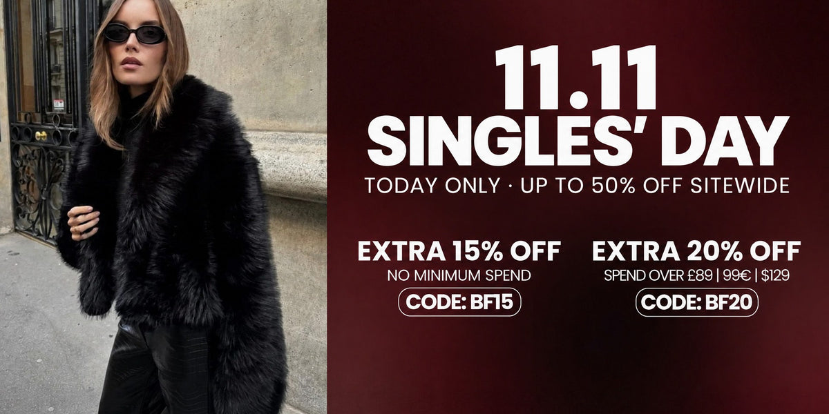 11.11 Singles' Day, aujourd'hui seulement : jusqu'à 50 % de réduction sur tout le site, 15 % supplémentaires avec BF15, 20 % supplémentaires dès 99 € avec BF20