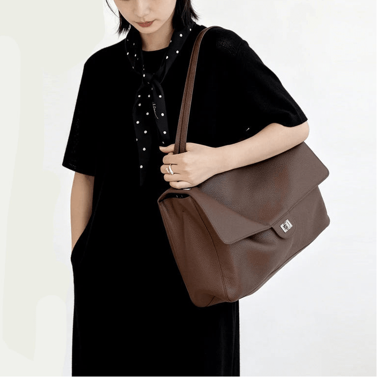 SOERA Alicia Commuting Tote Bag - Bag - SOERA-825539-GOL-32-75427 Dark Brown