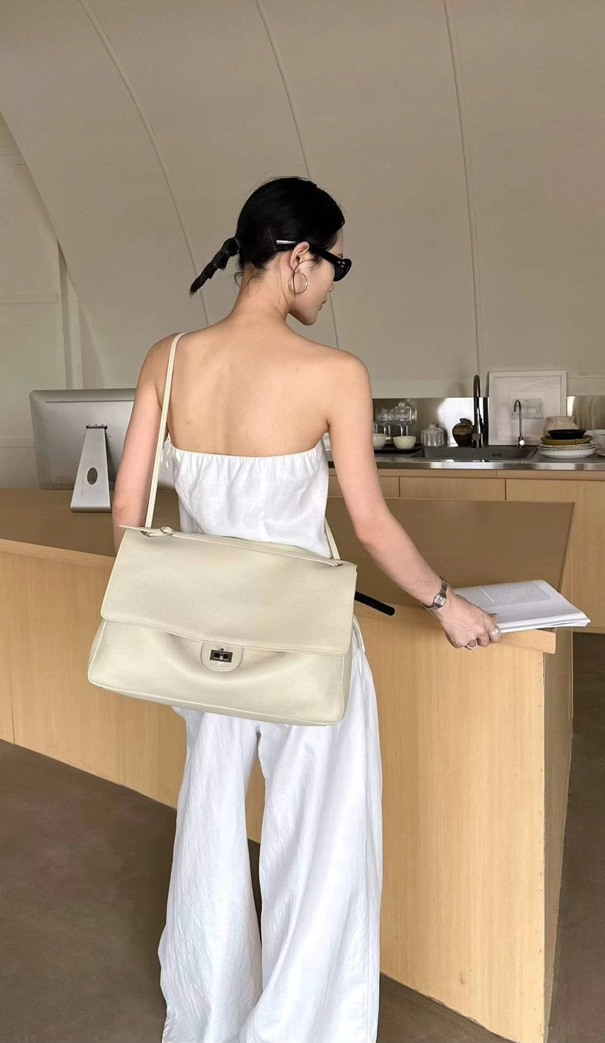 SOERA Anne Chevron Crossbody Bag - Bag - SOERA-607555-DEF-OS-78147 Beige