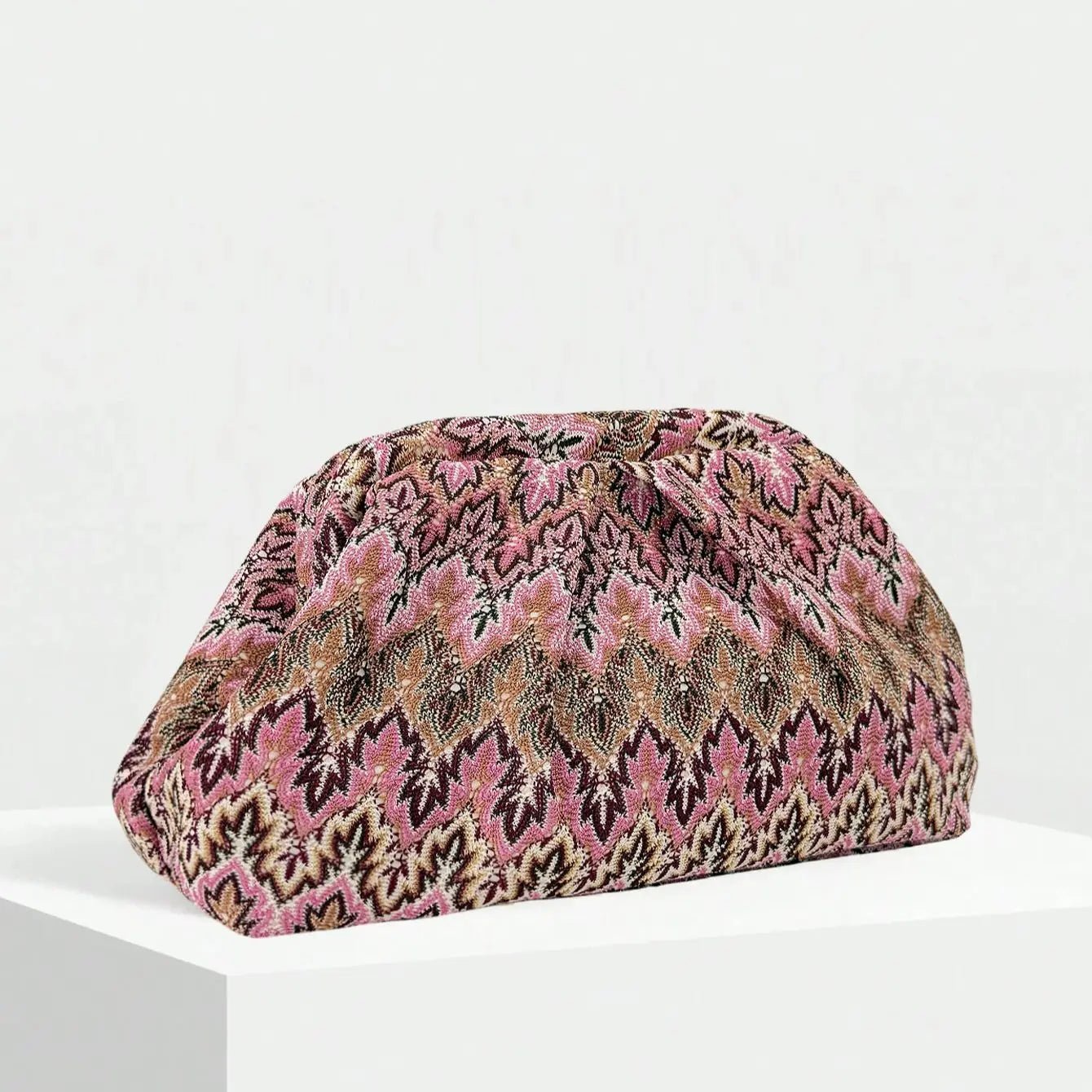 SOERA Bianca Jacquard Pleated Clutch - Bag - 