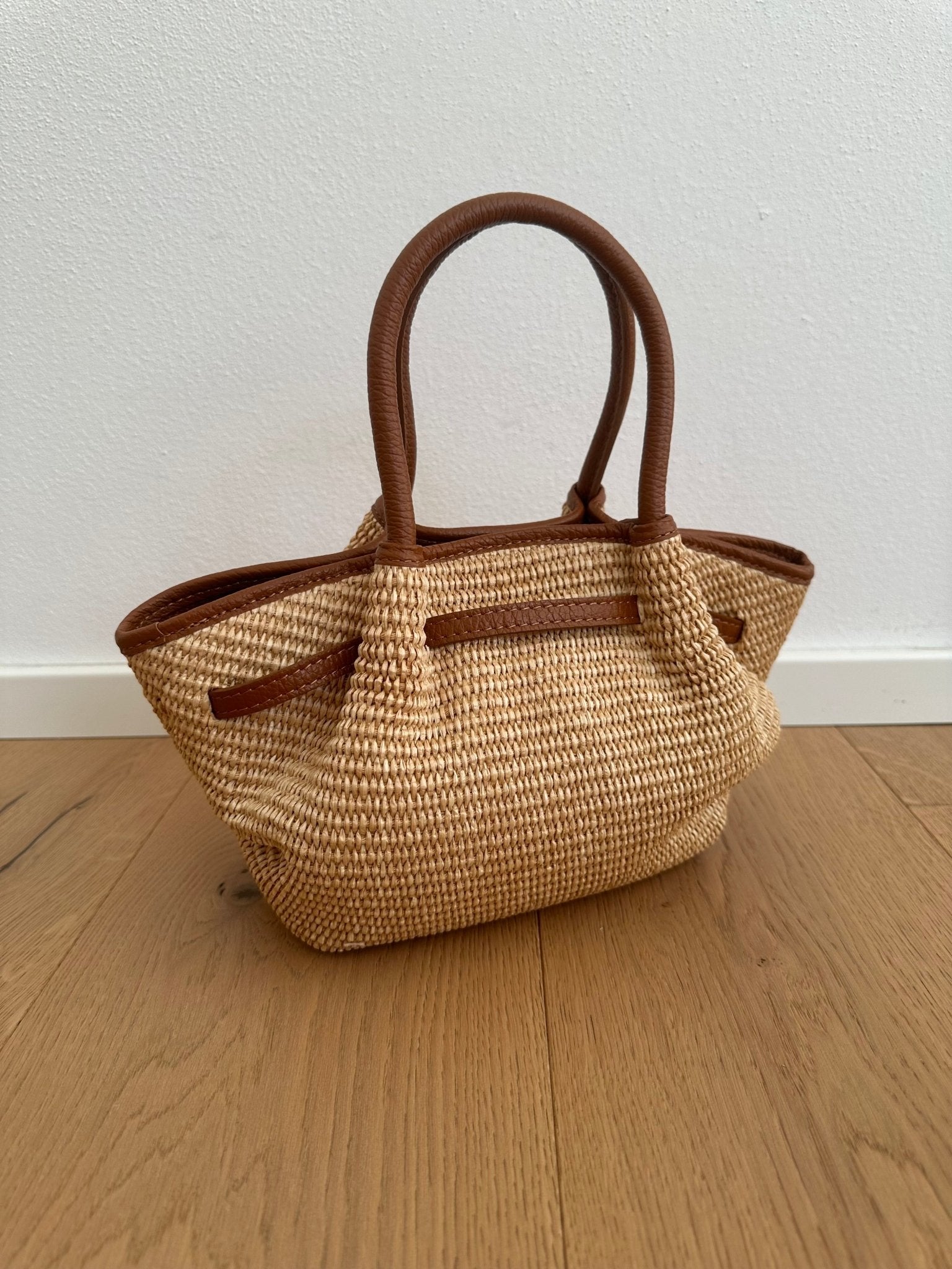 SOERA Francia Small Woven Tote Bag - Bag - SOERA-410435-WHI-OS-79523 Brown