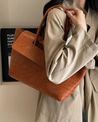 Jessica Tote en similicuir embossé
