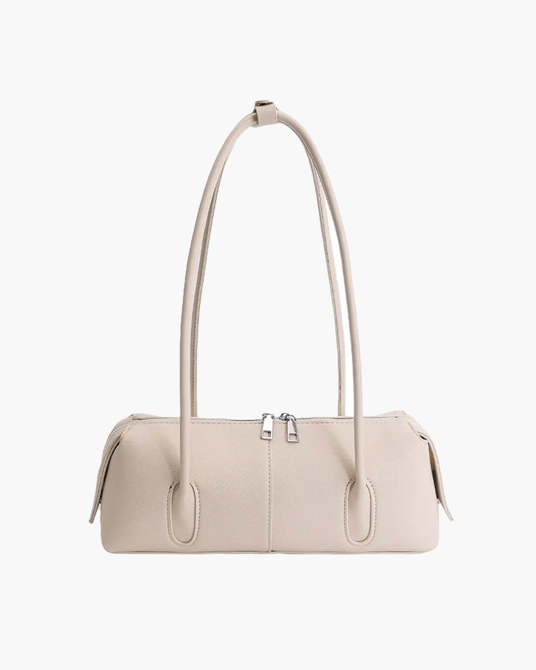 SOERA Julie Cylindrical Leather Shoulder Bag - Bag - SOERA-050115-GRE-OS-68163 Taupe-Grey