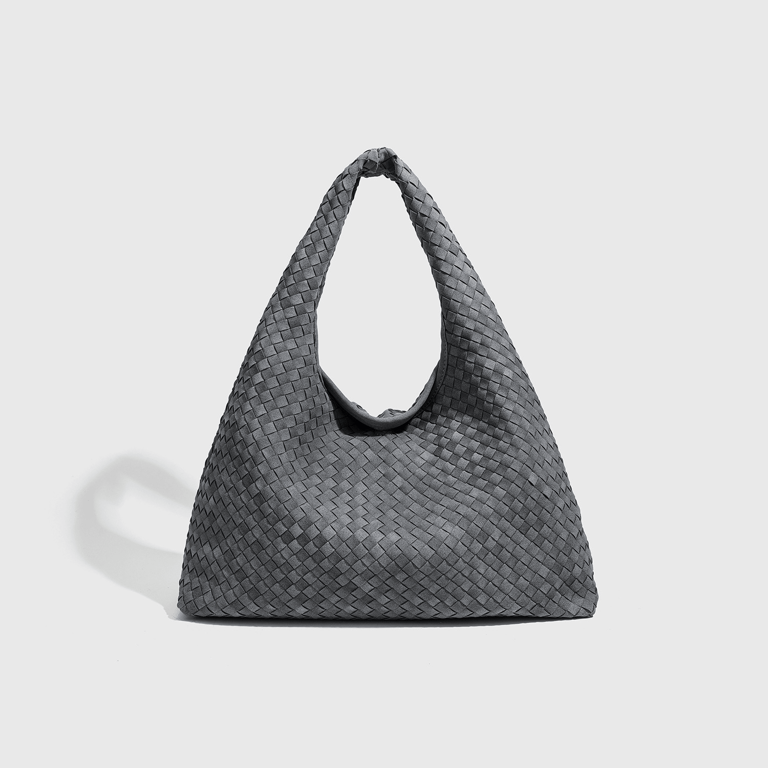 SOERA Linda Woven Faux Suede Tote Bag - Bag -  Grey