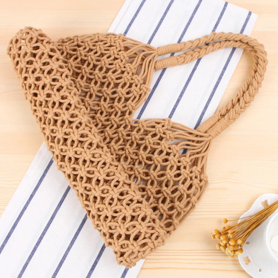 SOERA Margot Woven Beach Tote - Bag - SOERA-632835-BRO-OS-08227 Brown