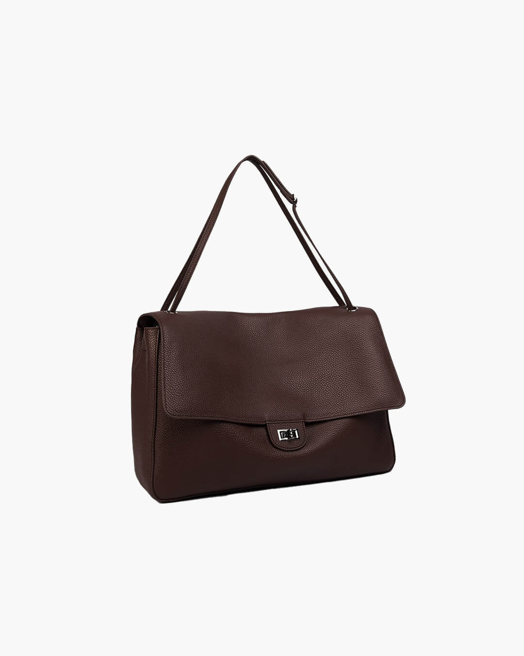 SOERA Miriam Crossbody Leather Shopper Bag - Bag -  Small: 32x9x22cm Brown