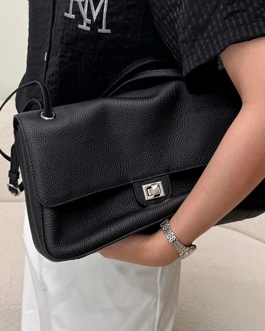 Miriam Sac shopper en simili cuir bandoulière